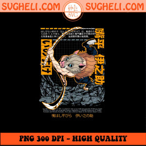 Inosuke Kimetsu No Yaiba Png Demon Slayer Inosuke Hashibira Png Sublimation Files