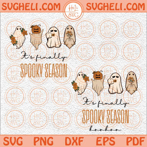 It's Finally Spooky Season Svg Halloween Fall Svg Spooky Season Svg Png Dxf Eps 2 Styles Files