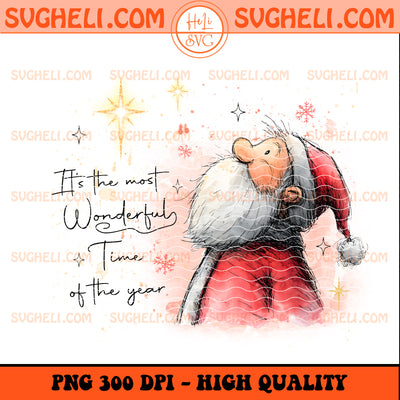 It's the Most Wonderful Time of the Year Christmas Santa Png