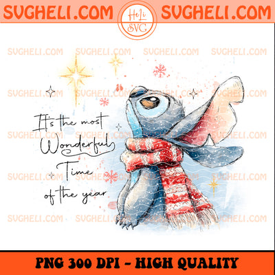 It's the Most Wonderful Time of the Year Christmas Stitch Png