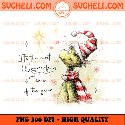 It's the Most Wonderful Time of the Year Grinch Png