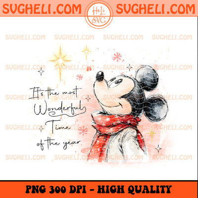 It's the Most Wonderful Time of the Year Mickey Png