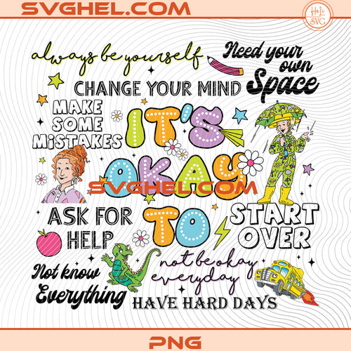 Its Okay To Mental Health Ms Frizzle Magic School Bus Png