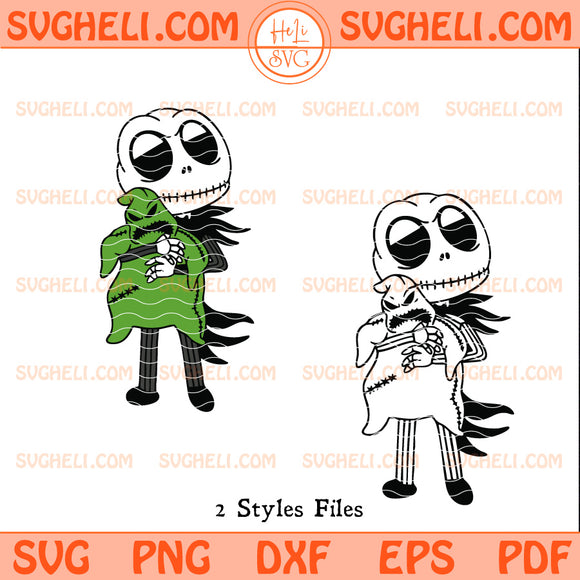 Jack Skellington And Oogie Boogie Svg Jack Skellington Svg