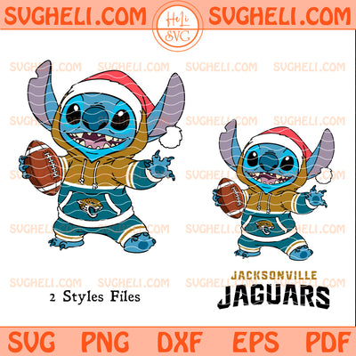 Jacksonville Jaguars Stitch Football Christmas Svg