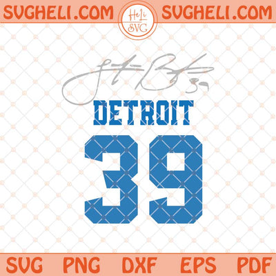 Jake Bates 39 Detroit Lions Svg Bates Jersey Detroit Lions Svg Png Dxf Eps Files