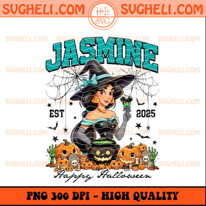Jasmine The Witch Est 2025 Happy Halloween Png