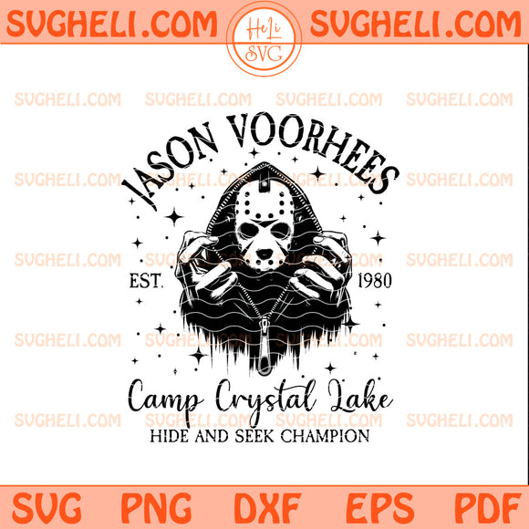 Jason Voorhees Est 1980 Camp Crystal Lake Svg Horror Svg