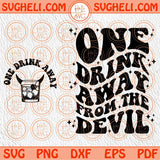 Jelly Roll Svg One Drink Away From The Devil Svg Country Music Svg Png Sublimation Dxf Eps Files