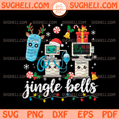 Jingle Bells ER Nurse Svg Funny Christmas Nurse Svg