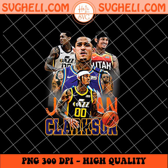 Jordan Clarkson Jazz NBA Png Jordan Clarkson Basketball Png Sublimation Files