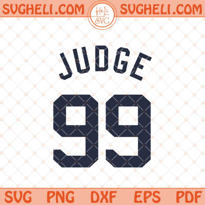 Judge Jersey Svg Aaron Judge Jersey Number 99 Svg Png Dxf Eps Files