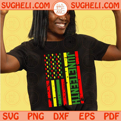 Juneteenth Svg Black History Svg African American Svg USA Flag Svg Png Dxf Eps Files
