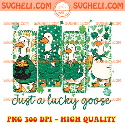 Just a Lucky Goose St Patrick's Day Png Irish Goose Png