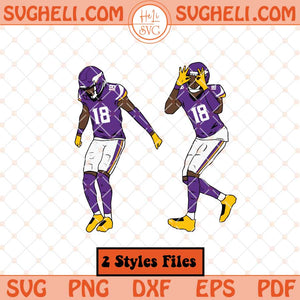 Justin Jefferson Griddy Svg Jefferson Jersey Football Svg Png Dxf Eps Files