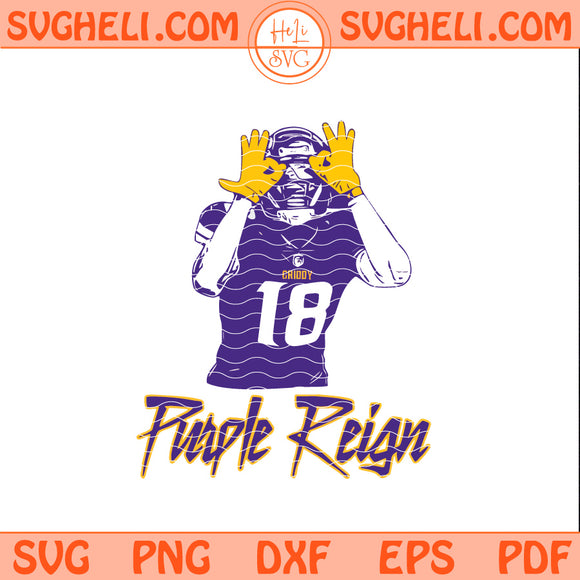 Justin Jefferson Svg Minnesota Vikings Football Svg