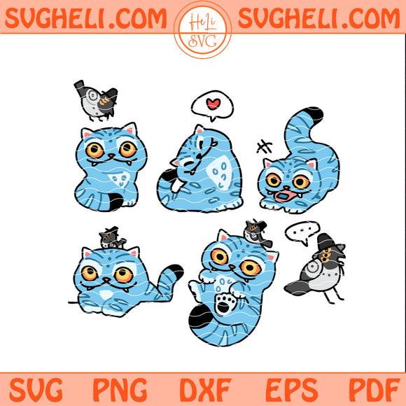 K Pop Demon Hunters Blue Tiger Svg Creepy Derpy Tiger Svg Png Dxf Eps Pdf Files