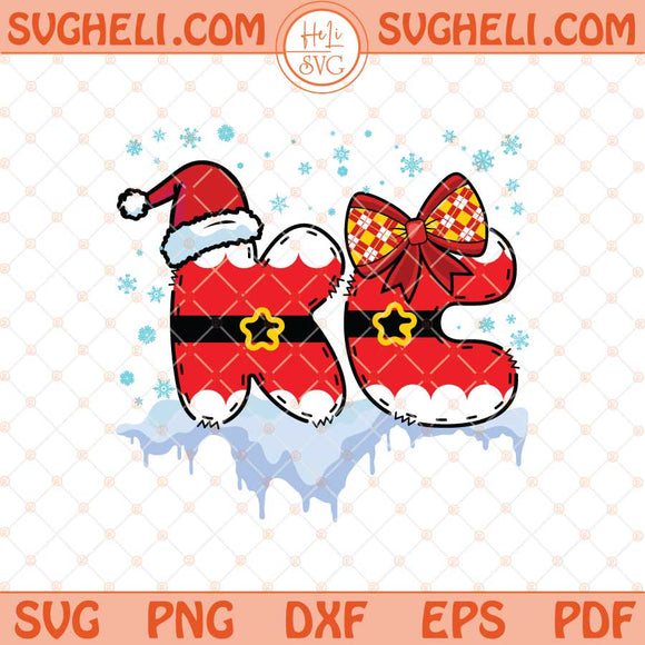 KC Santa Svg Chiefs Christmas Svg Winter Kansas City Svg Png Dxf Eps Files