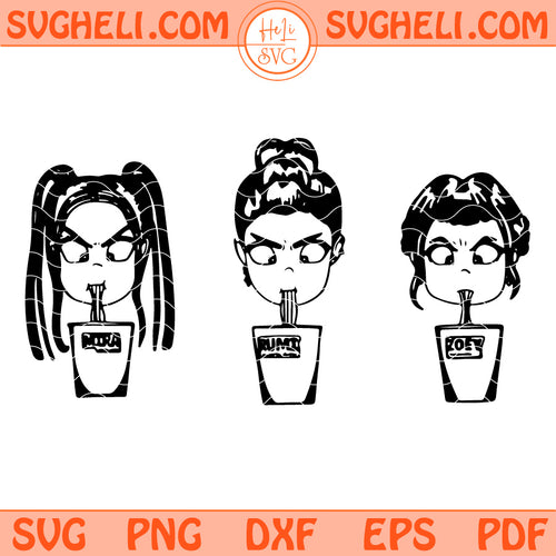 KPOP Demon Hunter Huntrix Svg KPOP Demon Hunters Svg Png Dxf Eps Files