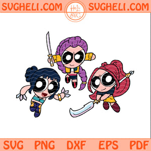 KPOP Demon Hunters Huntrix Chibi Svg Zoey Mira Rumi Svg