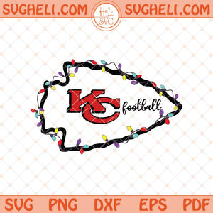 Kansas City Chiefs Christmas Lights Svg Kansas City Svg Png Dxf Eps Files