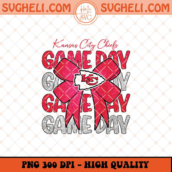 Kansas City Chiefs Coquette Bow Png Girly Chiefs Bow Png Sublimation Files