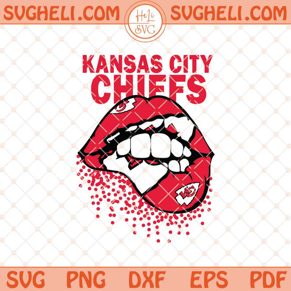 Kansas City Chiefs Lips Football Team Svg Chiefs Lips Svg Png Dxf Eps Files