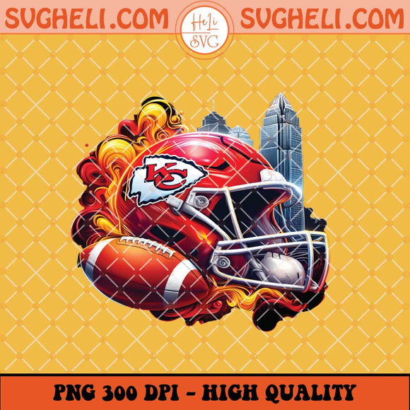 Kansas City Chiefs NFL Smoke Helmet Png Chiefs Football Png Sublimation Files