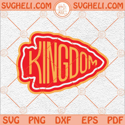 Kansas City Football Chiefs Kingdom Arrowhead Svg Football Svg Png Dxf Eps Files