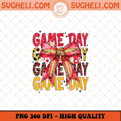 Kansas City Football Coquette Png Game Day KC Chiefs Png Sublimation Files