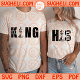 King and Queen Svg Chess Pieces Her King Svg His Queen Svg Chess Svg Png Dxf Eps Files