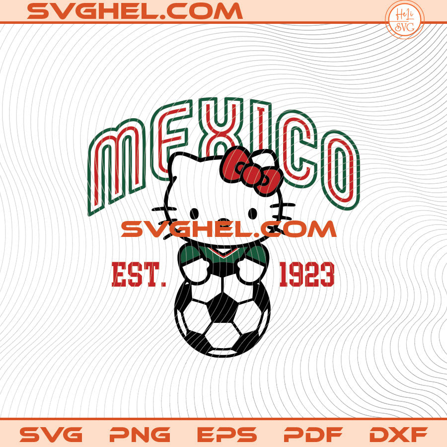 Kitty Mexico World Cup 2026 Svg Hello Kitty Mexico 2026 Svg