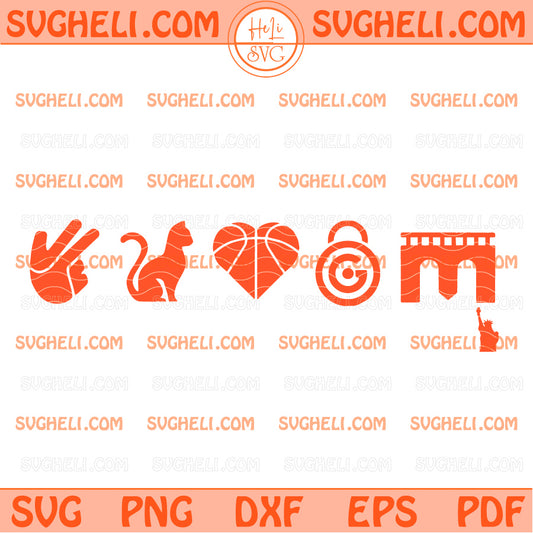 Knicks Starting Five 5 Emojis Team Svg Knicks Team Svg