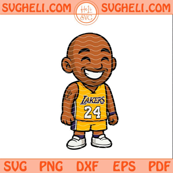 Kobe Bryant 24 Los Angeles Lakers Svg Kobe Bryant Svg Png Dxf Eps Files