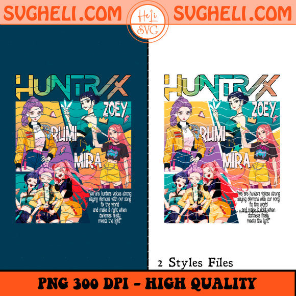 Kpop Demon Hunter Huntrix Png Anime Saja Girl Png