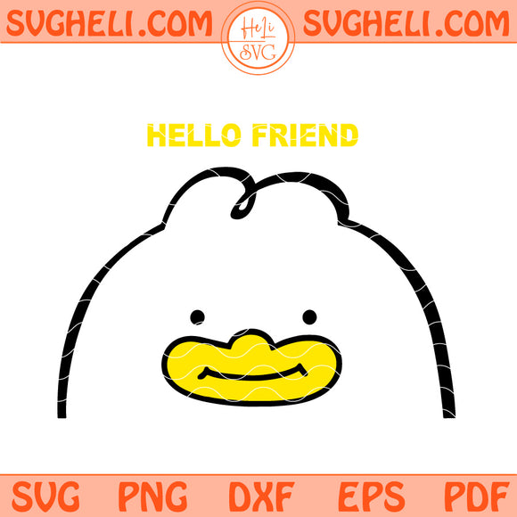 Kpop Demon Hunters Jinu Card Svg Hello Friend Jinu Svg Png Dxf Eps Files
