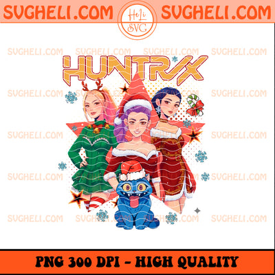 Kpop Demon Hunters Merry Christmas Png Huntrix 2025 Png