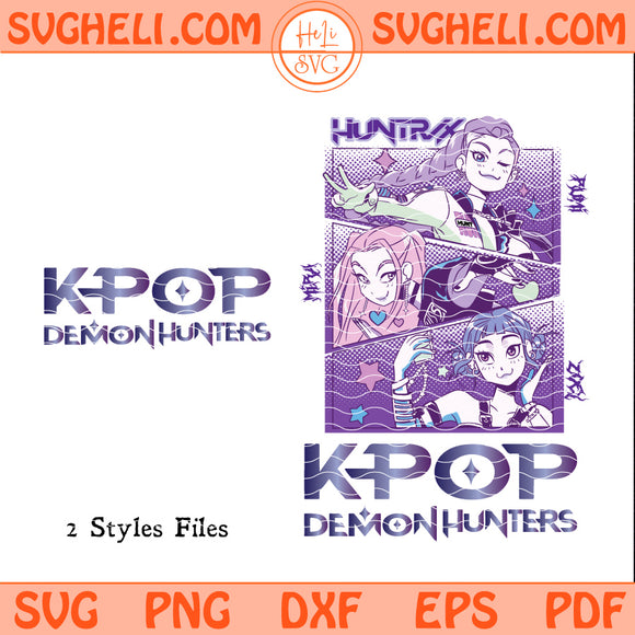 Kpop Demon Hunters Svg Huntrix Logo Svg Huntrix Svg Png Dxf Eps Pdf Files