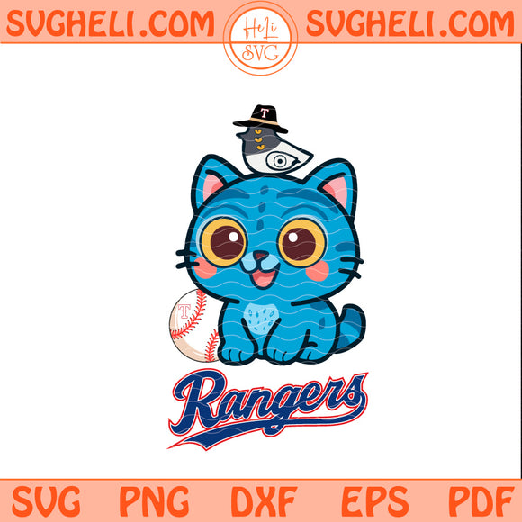Kpop Demon Hunters Tiger and Bird Texas Rangers Svg