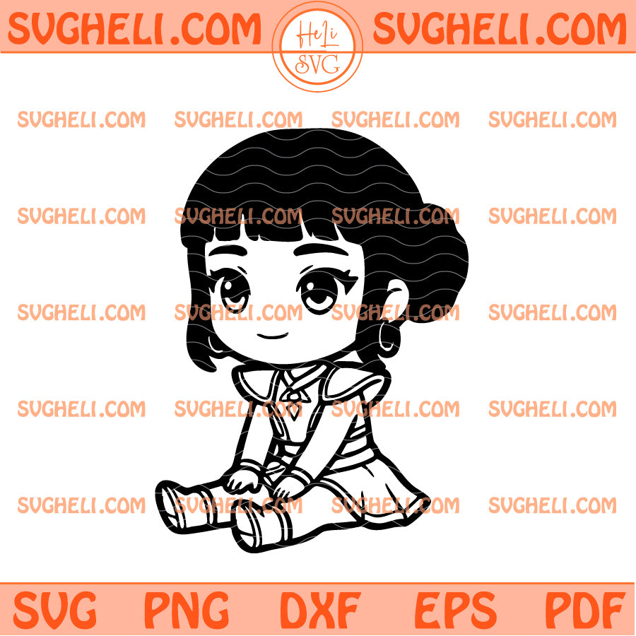 Kpop Demon Huntrix Zoey Svg Cute Chibi Zoey Huntrix Svg