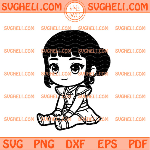 Kpop Demon Huntrix Zoey Svg Cute Chibi Zoey Huntrix Svg
