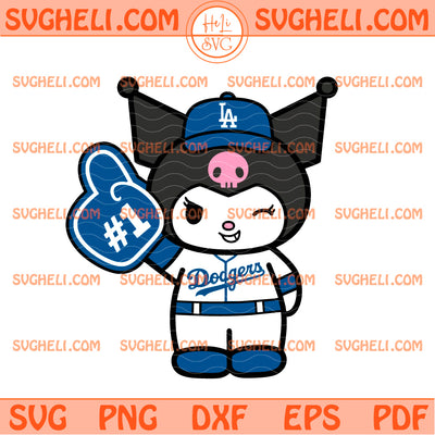 Kuromi LA Dodgers Baseball Svg Kuromi Dodgers Baseball Svg