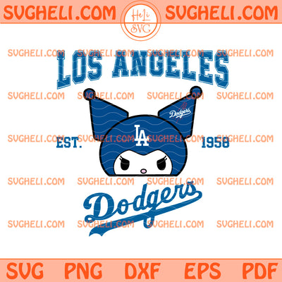 Kuromi Los Angeles Dodgers Since Est 1958 Svg Kuromi LA Svg