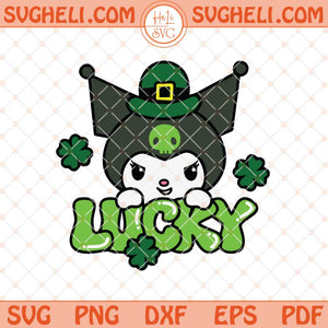 Kuromi Lucky Shamrock St Patrick’s Day Svg Lucky Svg Png Dxf Eps Files