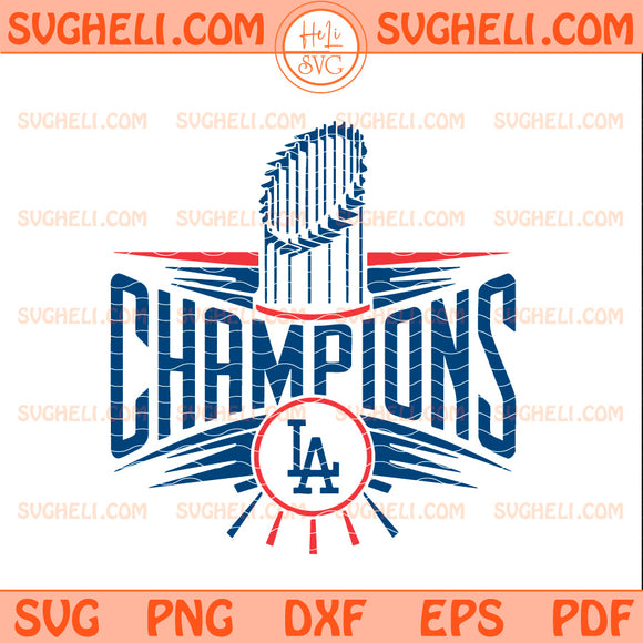 LA Champions World Series 2025 Svg LA Baseball World Svg