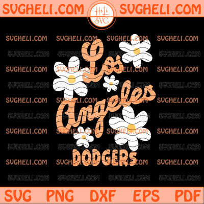 LA Dodger Flowers Svg Dodgers Baseball Svg Dodgers Svg