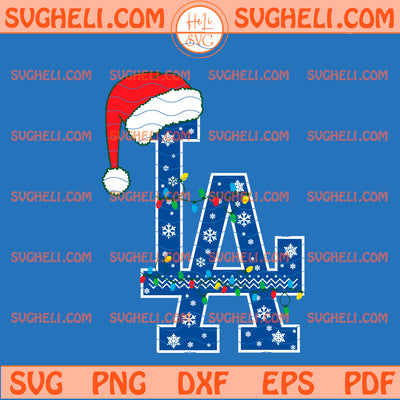 LA Dodgers Christmas Svg LA Dodgers MLB Christmas 2025 Svg