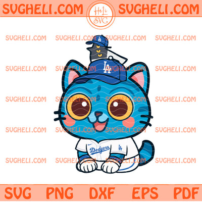 LA Dodgers Kpop Derpy Tiger Svg Baseball Kpop Svg
