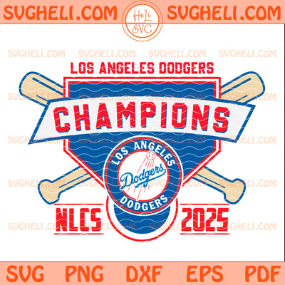 LA Dodgers World Series Champions 2025 Svg