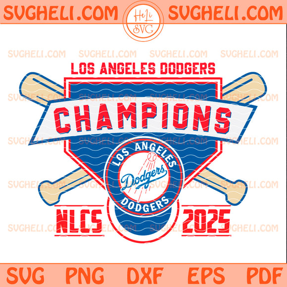LA Dodgers World Series Champions 2025 Svg